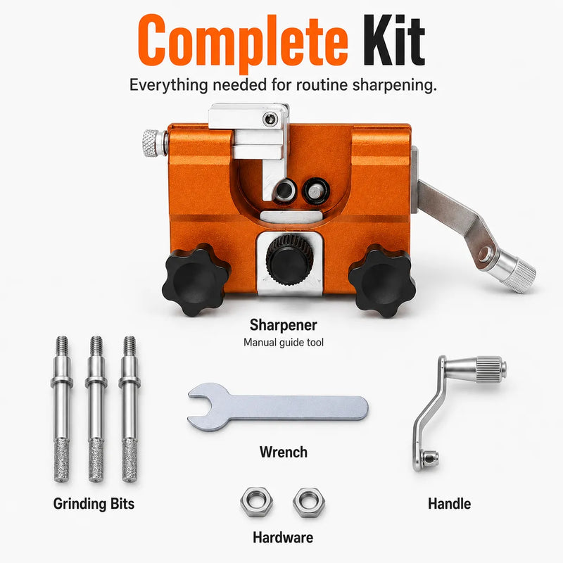 ⛓️ Manual Chainsaw Chain Sharpener – Restore Dull Chains Fast
