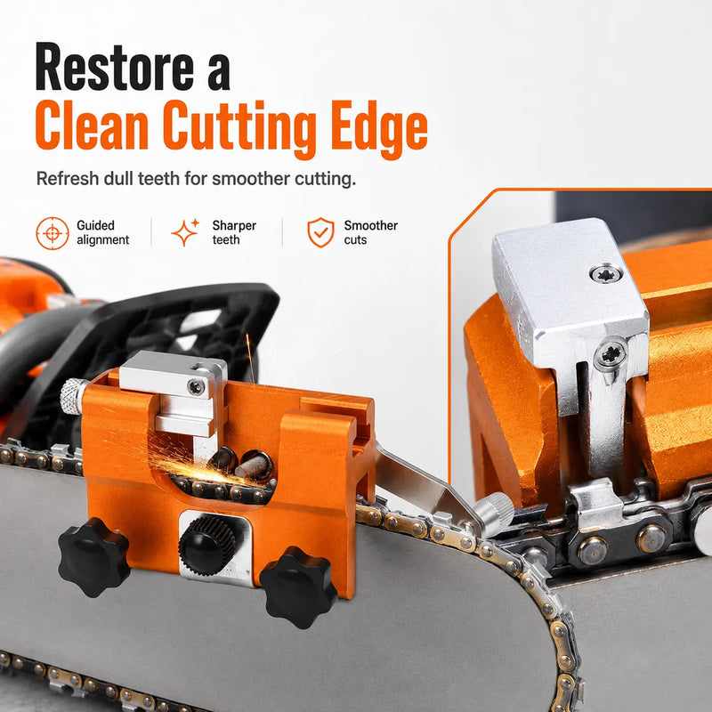 ⛓️ Manual Chainsaw Chain Sharpener – Restore Dull Chains Fast