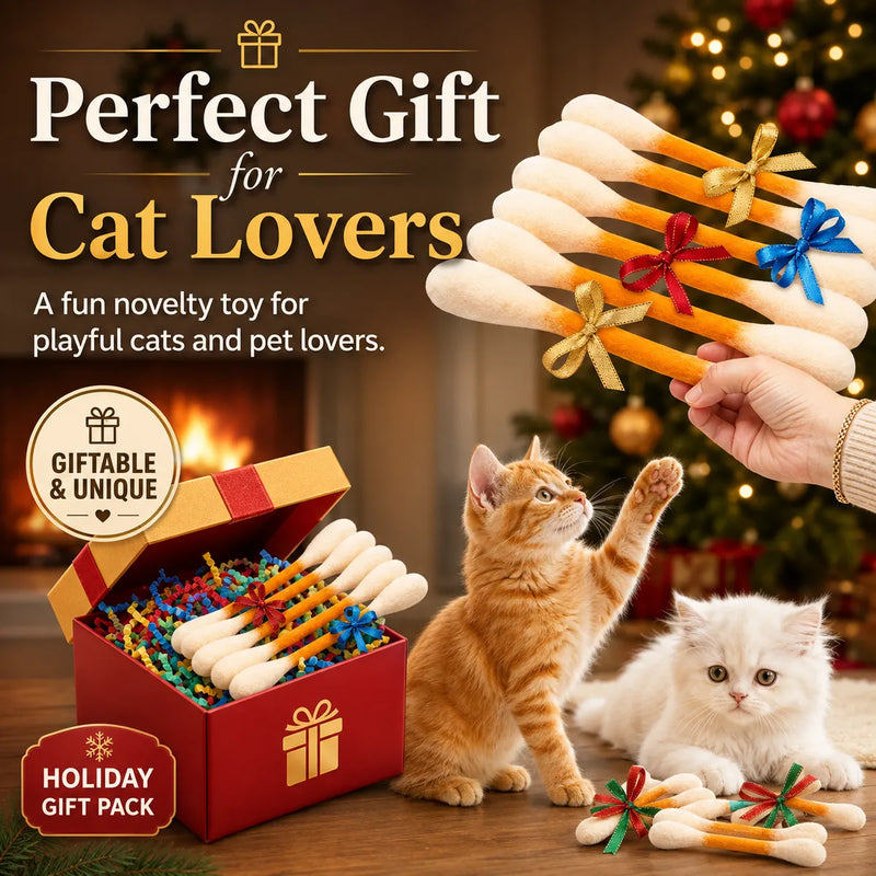 🥳2026 HOT SALE🥳💞50K+ SOLD!💛✨ BUY 2 GET 1 FREE 🏆 Giant Catnip Swab Toys 🧼