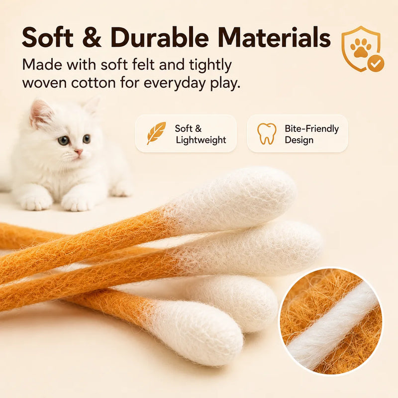 🥳2026 HOT SALE🥳💞50K+ SOLD!💛✨ BUY 2 GET 1 FREE 🏆 Giant Catnip Swab Toys 🧼